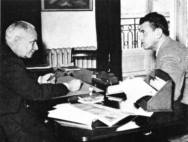 Gyula Kosice y Louis Aragon