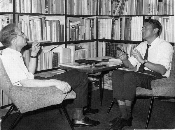 Gyula Kosice y Giulio Carlo Argan