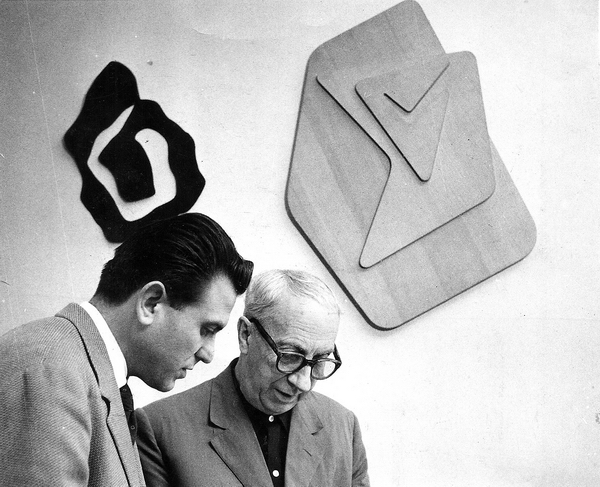 Gyula Kosice y Jean Arp
