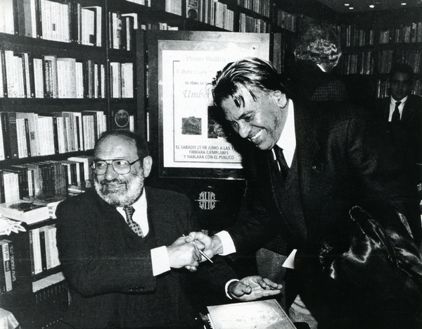Gyula Kosice y Umberto Eco