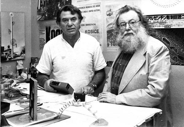 Gyula Kosice y Pierre Restany