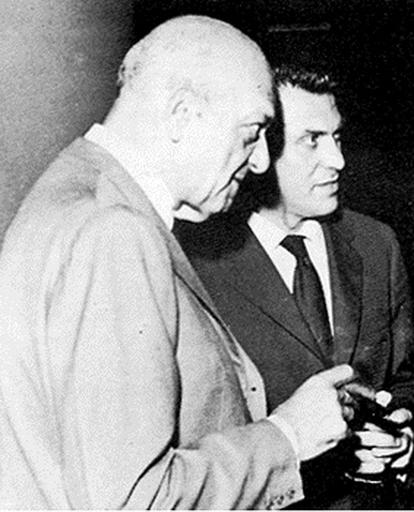 Gyula Kosice y Jorge Romero Brest