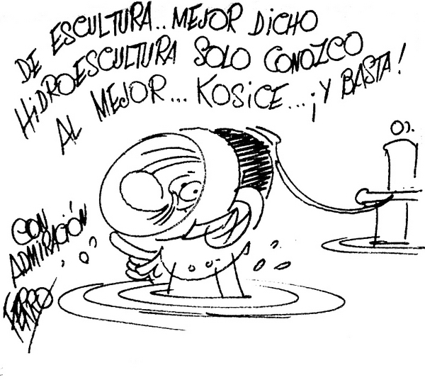 Caricatura de Kosice por Ferro