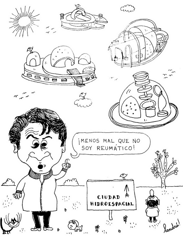Caricatura de Kosice por Landrú