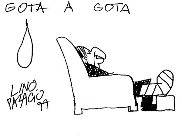 Caricatura de Kosice por Lino Palacio