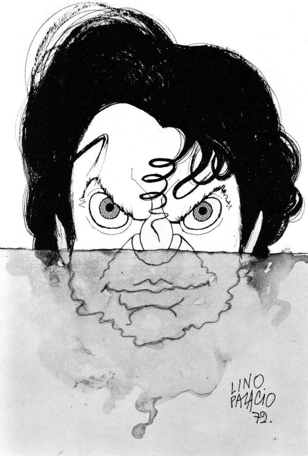 Caricatura de Kosice por Lino Palacio