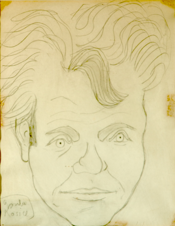 Retrato de Kosice por Luis Seoane
