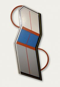 Homenaje a Rhod Rothfuss, esmalte sobre madera, 62 x 36 cm, 1946