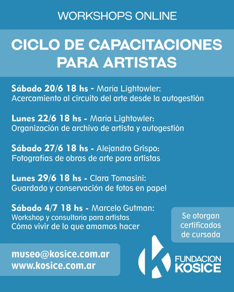 Ciclo de capacitaciones para artistas
