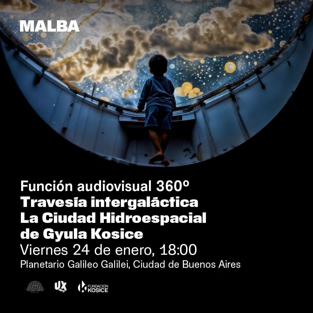 Se estrenó "Travesía intergaláctica - la Ciudad Hidroespacial de Gyula Kosice" en el Planetario de Buenos Aires